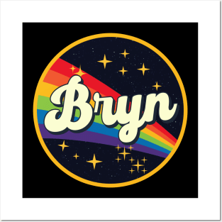 Bryn // Rainbow In Space Vintage Style Posters and Art